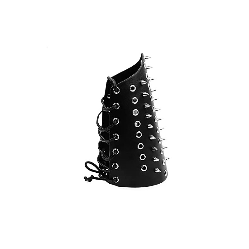 MILAKOO PU Leather Arm Guard with Lacing Rivet Arm Armour