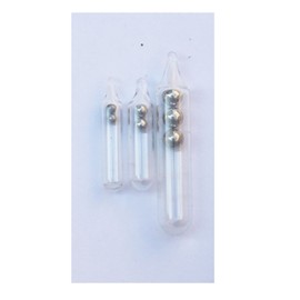 glass rattle 50 Worm Jig Fishing Lure Insert Tube Rattles Shake Attract Fly Tie Tying (50 Pcs, 4mm 16mm)