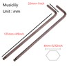 Musiclily Basic 4mm Guitar Truss Rod Hex Wrench Allen Key