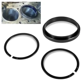 CASTNOO Anti-Polishing Rings & Piston Ring Compressor Adapter Tool for Cummins ISX 5299448 5299447 5299339 Alt Remover & Installer Kit Compatible with PT-7040 & 5394454