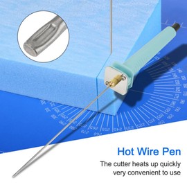 Hot Wire Pen, Hot Wire Cutter, Heat Up Quick Styrofoam Cutting Pen for Amateur DIY, Art Making, Foam Carving for Sponge(15cm(9v 6A))