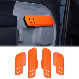 Aunginsy Inner Door Handle Panel Trim Cover Compatible with Ford Maverick 2022 2023 2024 2025 Car Front Rear Door Armrest Handle Panel Look Interior Protective Cover Decorative Sticker ABS Accessories