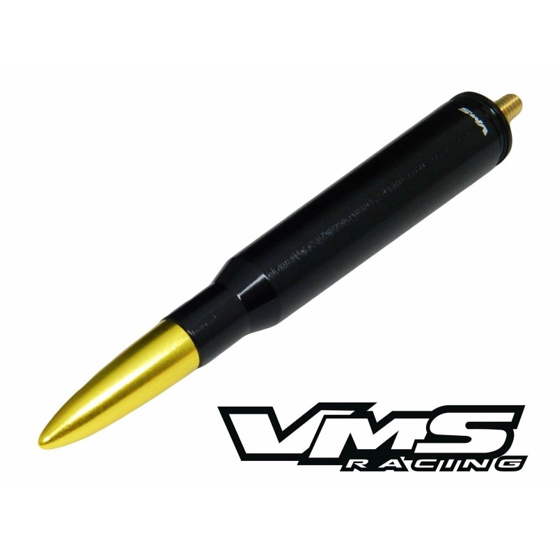 VMS RACING Bullet Antenna Black 50 Caliber for Dodge Ram
