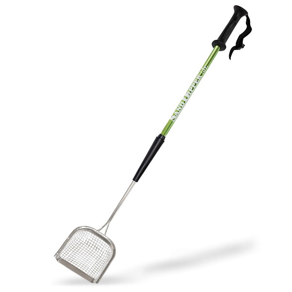 Sand Dipper Square Cat Scoop - Stainless Steel Long Handle