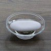 U/N 2x Glass Soap Dish Replacement Spare for Bathroom Accessory