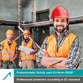ACE ACE Patera Bauhelm - Robuster Schutzhelm fr BAU & Industrie - EN 397 - mit Einstellbarer Belftung - Rot