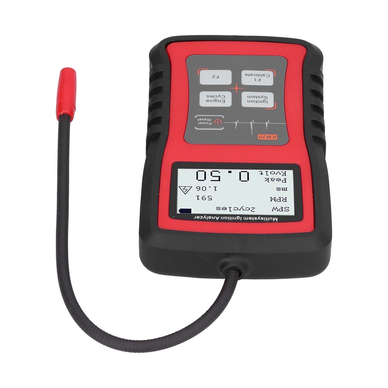 24W Ignition Analyzer MultiSystem LCD Display RPM Measurement Spark Plug