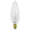 Satco S3390 120V E14 Euro Base 25-Watt B9.5 Light Bulb,