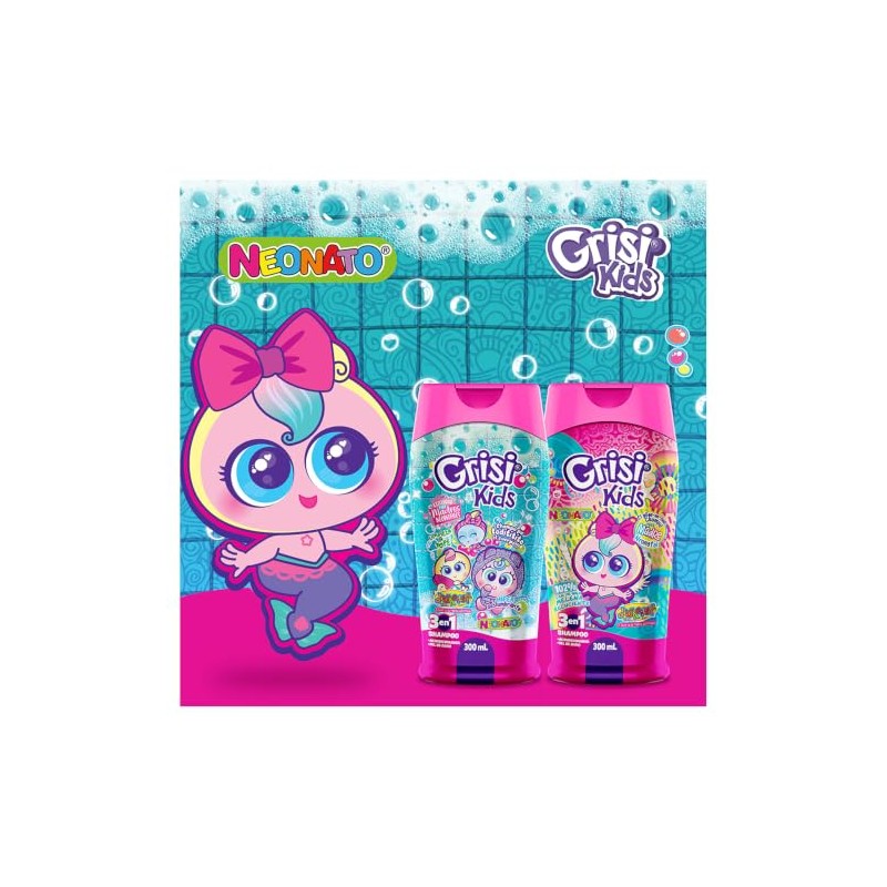 Grisi Kids - Shampoo 3 en 1 Neonatos, Hipoalergénico, 300
