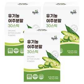 native village Tojong Village Organic Bitter Melon Powder 30p, 90g, 3 packs / 토종마을 유기농 여주 분말 30p, 90g, 3개