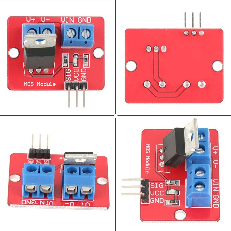 Driver Module, Pack of 5 3.3V/5V IRF520 MOSFET Driver Modules