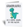 60 Second Makeover Limited Grandpasaurus Greeting Card Grandpa Dinosaur Fathers