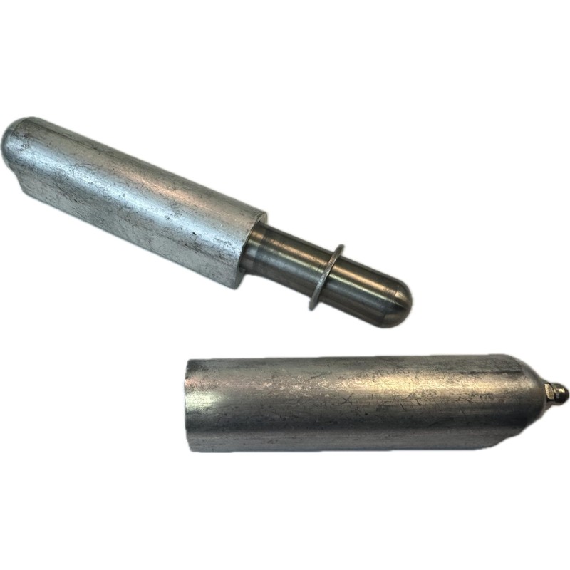 8 INCH Aluminum Bullet Hinge, Weld On with Zerk (Grease