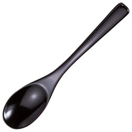 山下 Craft, Spoon, Natural Wood 11.5 cm Book Lacquer Dessert Spoon Small Black 15059670