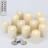 DRomance Velas votivas LED parpadeantes sin llama, control remoto y