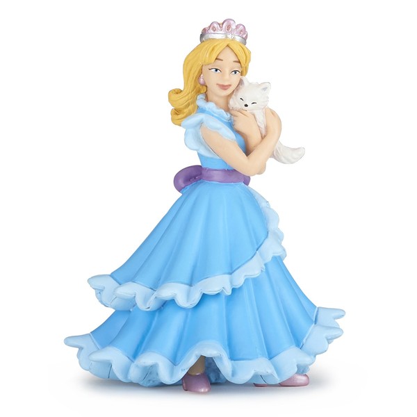 Papo Blue Princess with cat - Toy Figurine, Multicolored