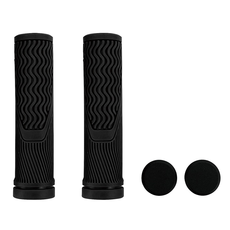 NOGUCHI Bicycle Grip [Confit Grip] Left & Right Set, Black,