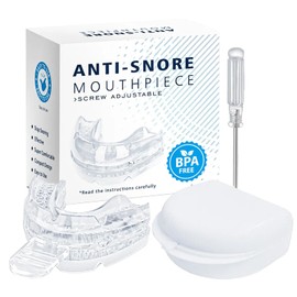 Snoring Stopper, Transparent Snoring Splint, Adjustable Anti Snoring Splint, Anti Snoring, Teeth Grinding and Snoring Prevention for Quiet Nights and Relaxed Snoring