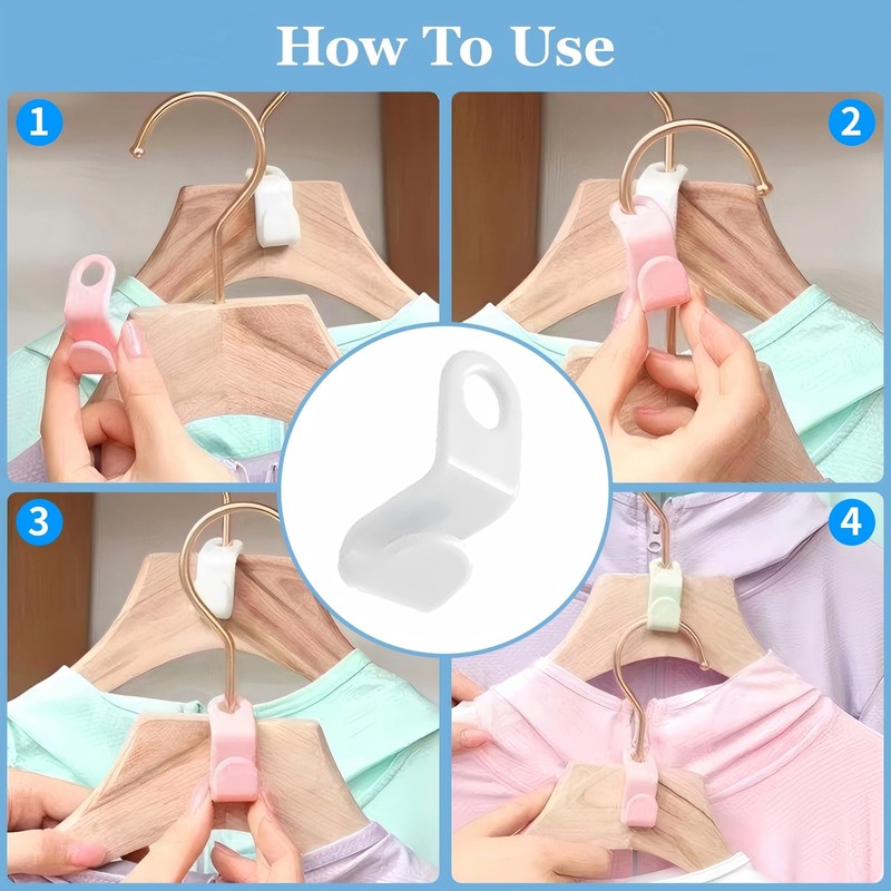 Hanger Connector Hooks, Space Saving Hangers for Closet Organizers, Storage