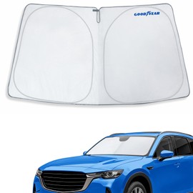 Goodyear Foldable Windshield Sunshade for Mazda CX-90 2024-2025, Truck car Accessories, Sunshade Cover, Sun Shade Car Windshield, Window Sun Blocker - GY008360