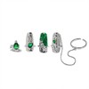 Women's Fingertip Nail Rings, Adjustable Opening Nail Art Charms Accessories,