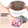 Premium Double Layer Waterproof Shower Cap Set (Pack of 4)