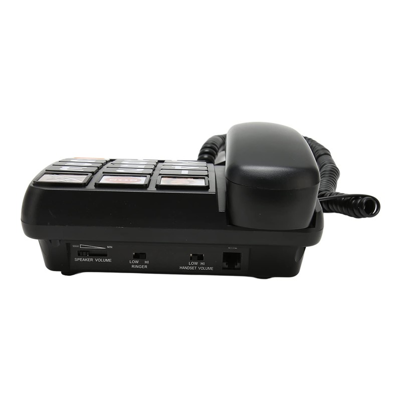 EBTOOLS Teléfono con Cable de Botón Grande con Timbre Extra