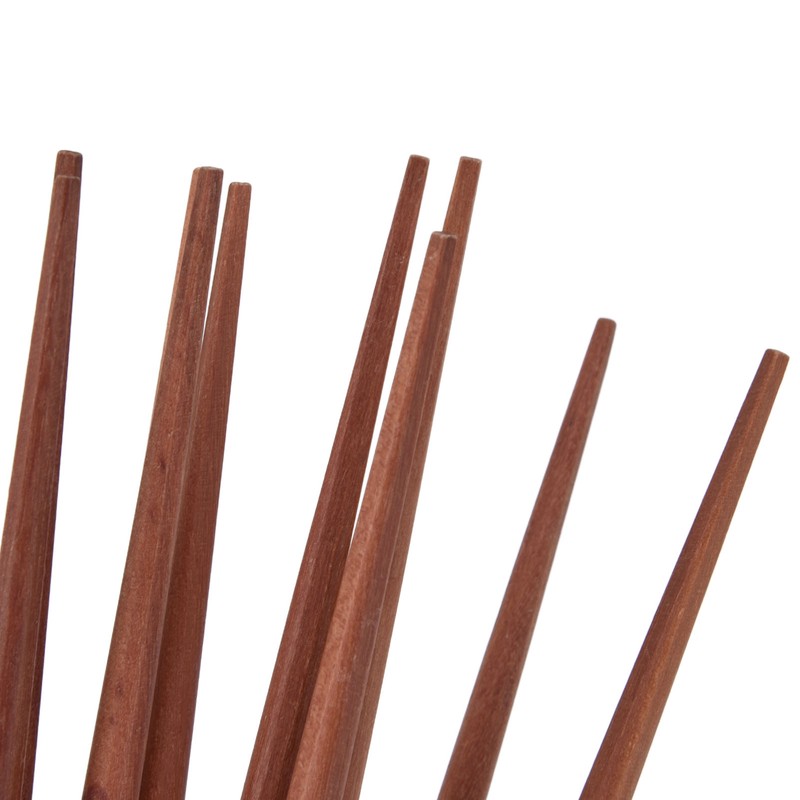 Wooden Chopsticks Japanese Style Rectangular Red Sandalwood Inlaid Boxwood Reusable