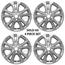 Coast2Coast International (CCI) Chrome Skin Covers Rim Trim Set 4 FOR 2017-2019 Ford Escape SE SEL S 17" Wheel