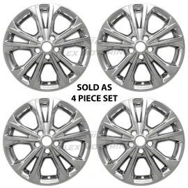 Coast2Coast International (CCI) Chrome Skin Covers Rim Trim Set 4 FOR 2017-2019 Ford Escape SE SEL S 17" Wheel