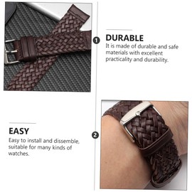 CHILDWEET 1pc Woven Strap Correa Para Hombre Woven Watch Strap Womens Watch Bands Universal Watchband Smartwatch Accessories Universal Watch Strap Cowhide Bracelet Fine Men and Women