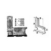 CRL Zinc Die-Cast Storm Window Corner Key- 1.625" Leg; - Package of 20