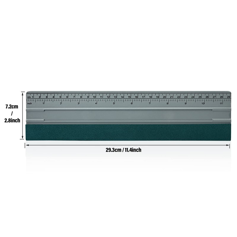 FOSHIO 12 Inch Felt Squeegee for Vinyl wtih Ruler 30CM