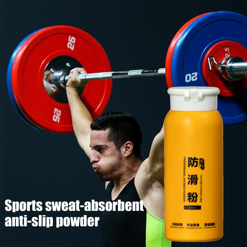 Gym Chalk, 200ml Grip Chalk Powder, Sweat-Resistant Loose Gym Chalk,