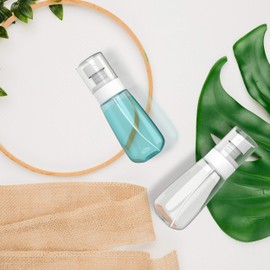 RELANOR RELANOR Pack 2 Small Spray Bottle Travel Size 3.39oz/100ml - Fine Mist Mini Empty Spray Bottles - Leak Proof - for Toners, Face & Hair Mist