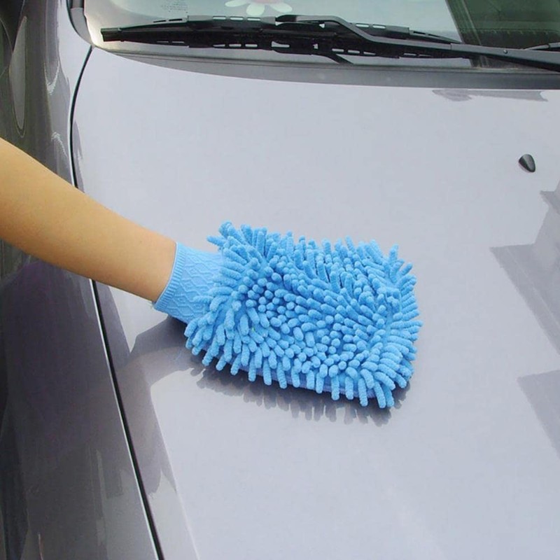 SEIWEI 1 x Microfiber Wash Mitt Microfiber Cleaning Cloth Soft
