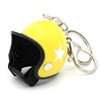 VmG-Store Motorcycle Helmet Retro Keyring with Functional Clasp XL, yellow