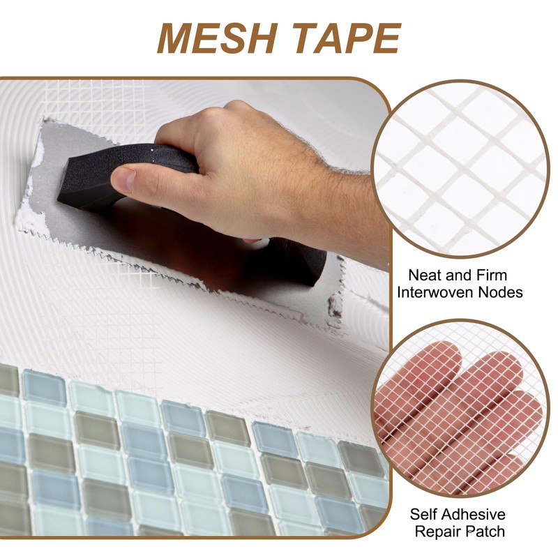 PATIKIL Drywall Repair Mesh Tape, 2 inch x 164 ft