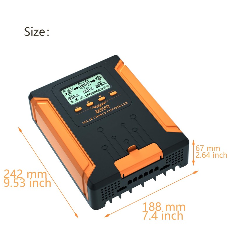 iSunergy 50A 12V/24V/36V/48V DC Input MPPT Solar Charge Controller with