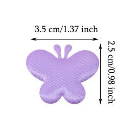 ONLYKXY 200pcs Sponge Petals Confetti Butterfly Flower Glitter Table Decor for Wedding Birthday Mother's Valentine's Thanks Giving Day Theme Party Scatter Ponge Petal Bless Confetti (Purple)