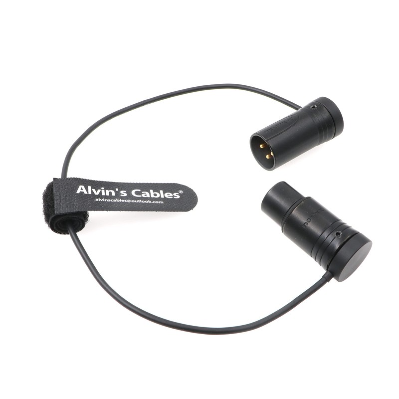Low-Profile 3 Pin XLR Male to Female Cable Original Plug