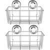 SANNO Suction Cup Shower Caddy Basket for Shampoo Combo Organizer