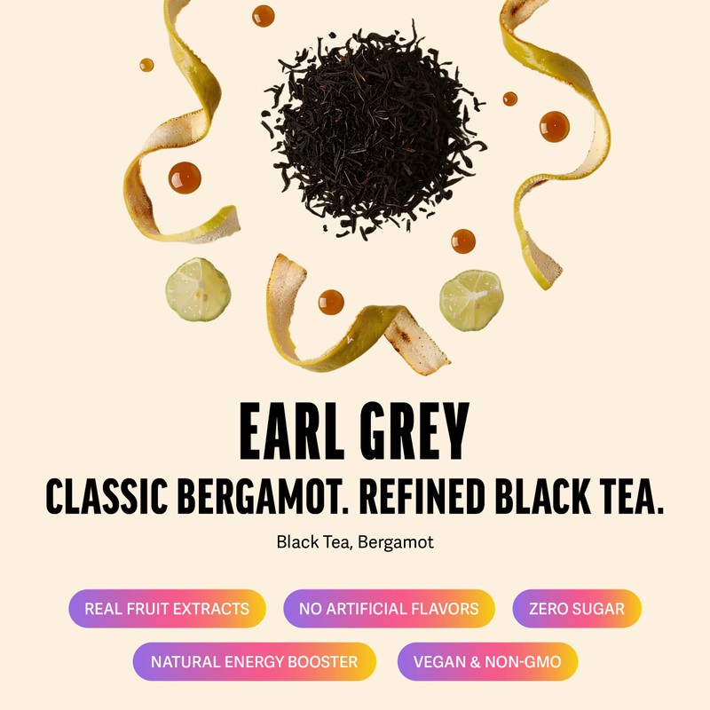 Zest High Caffeine Black Tea Bags – Earl Grey Energy