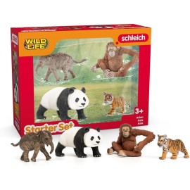 Schleich Asia Starter Playset Realistic Animal Figurines For Kids 3 And Up