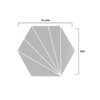 FloorPops 9" x 10.4" Vers Peel & Stick Hexagon Vinyl