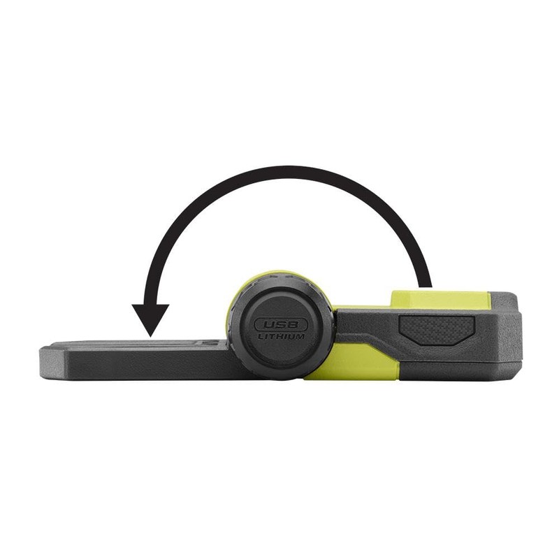 RYOBI 500 Lumens LED USB Lithium Pivoting Flip Light Kit