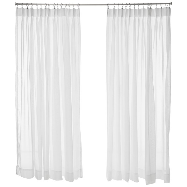 Stylemaster Splendor Pinch Pleated Drapes Pair, 2 of 72" by 84", White