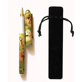 Golden Retriever Gift. Beautiful Rollerball Pen.