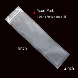 Popsicle Molds Bags, 50 Pack DIY Disposable Ice Pop Bags with Silicone Funnel (50) (100)