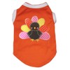 Petitebella Rainbow Turkey Puppy Camisa para perro (naranja, pequeña)